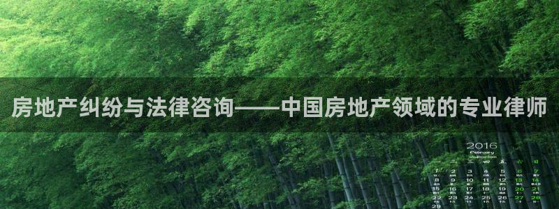 和记网开户官网：房地产纠纷与法律咨询——中国房地产领域的专业