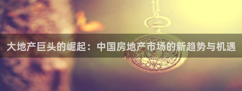 长江和记有限公司官网：大地产巨头的崛起：中国房地产市场的新趋