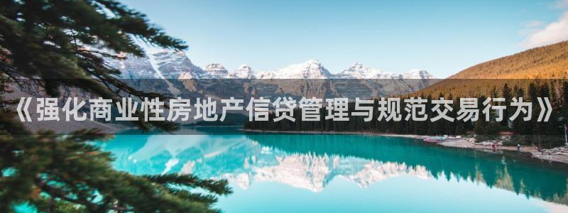 和记娱乐唯一官网：《强化商业性房地产信贷管理与规范交易行为》