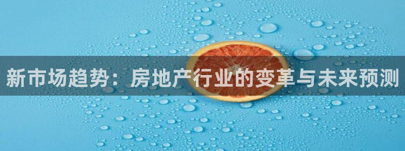 澳门和记电信官网：新市场趋势：房地产行业的变革与未来预测