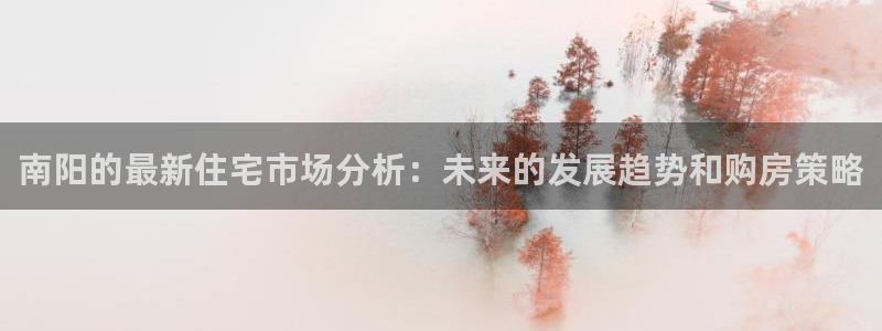 和记餐厅官网：南阳的最新住宅市场分析：未来的发展趋势和购房策