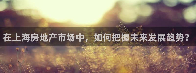 和记黄埔药业官网：在上海房地产市场中，如何把握未来发展趋势？
