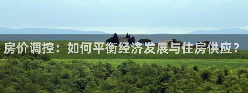 澳门和记官网：房价调控：如何平衡经济发展与住房供应？