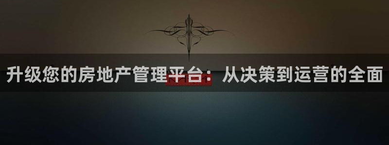和记彩官网：升级您的房地产管理平台：从决策到运营的全面